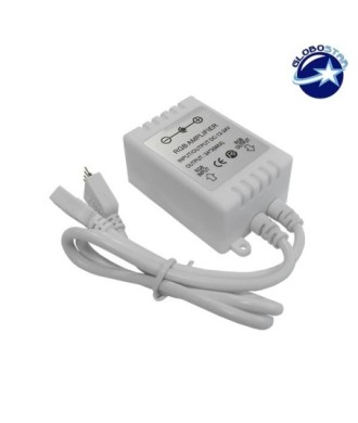 LED RGB Ενισχυτής Σήματος Πλαστικός 12v (144w) - 24v (288w) GloboStar 77407